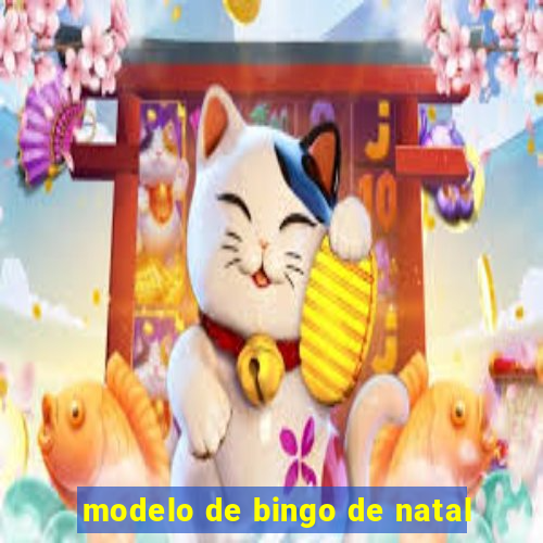 modelo de bingo de natal